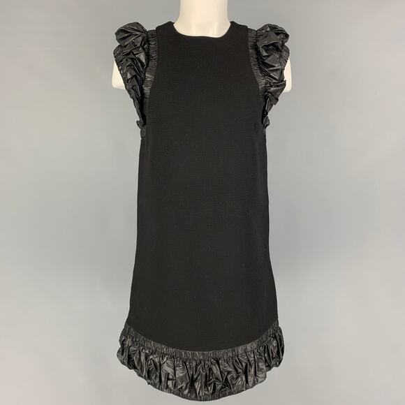 CHRISTOPHER KANE Size 4 Black Polyester Mixed Fabrics Sleeveless Dress - Picture 1 of 6